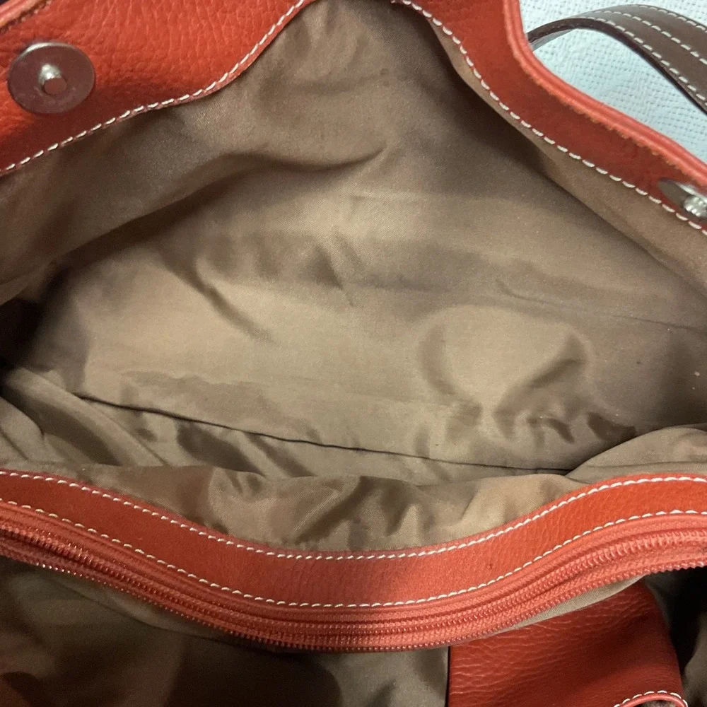 Puntotres Women's Vintage Leather Shoulder Tote Bag Made in Spain Brown One Size